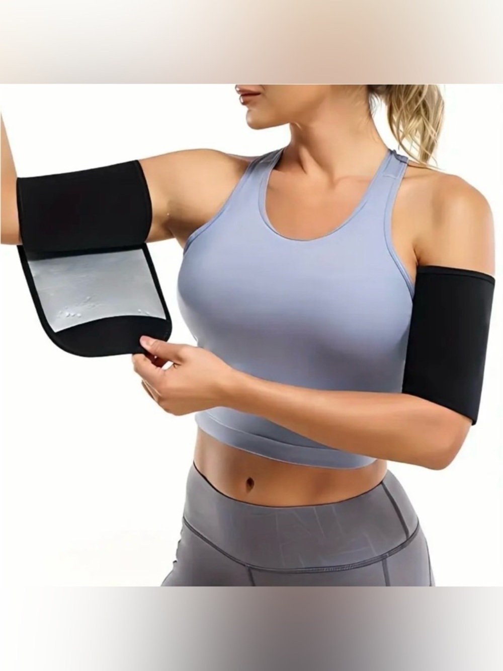 Black Arm Trimmer Wraps, NEW, Perfect for a successful workout